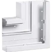 Hager BRA651705B9016 Flachwinkel aus Grundprofil zu BRA 68x170mm Oberteil 120mm aus Alu verkehrsweiß
