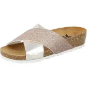 Lico BIOLINE PRIME Damen Pantoletten, Rose/Glitter, 42 EU