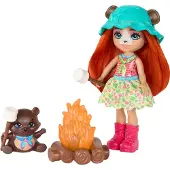 Enchantimals Mit Campingbären Und Zubehör Mini-puppe