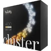 Twinkly LED-Cluster-Lichterkette, CCT, schwarz, 400-flg., 6m
