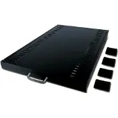Schneider Electric Ausziehbarer Fachboden, 45,5 kg, schwarz, Regalboden, Metall, Schwarz, 13,2 kg