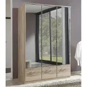 Wimex Kleiderschrank "Imago", braun (struktureichefarben hell), B:135cm H:199cm T:58cm, Schränke, Kleiderschrank