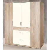 Wimex Kleiderschrank "Click", weiß (struktureichefarben hell, weiß), B:180cm H:199cm T:58cm, Schränke, Kleiderschrank, ohne Spiegel