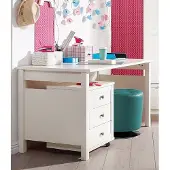 Wimex Schreibtisch "Filou", weiß, B:40cm H:72cm T:70cm, Tische, Schreibtisch