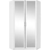 Wimex Eckschrank Bitburg Eckkleiderschrank mit Spiegel 95x95cm Farbe wählbar