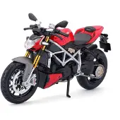 Maisto 5-11024 - Modellmotorrad - Ducati mod. Streetfighter S (schwarz-rot, Maßstab 1:12)