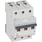 Legrand 403395 TX3 Leitungsschutzschalter B-Charakteristik, 2A, 3-polig, 6kA, 400VAC, 3TE
