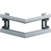 Hager BKIS251303EVERZ Außeneck aus Stahlblech zu Brüstungskanal BKIS 25mmx130mm OT 80mm verzinkt