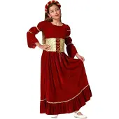 Atosa Medieval Queen Mädchenkostüm