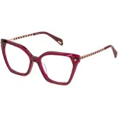 Police Damen VPLN55 SPHINX 3 09WF Rahmen von BRILLEN Acetat Quadratisch