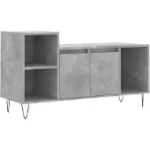 The Living Store TV-Schrank Betongrau 100x35x55 cm Holzwerkstoff