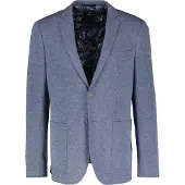 Lerros Jerseysakko "Jerseyblazer in großen Kurzgrößen", Herren, Gr. 32, blau (classic navy), 77% Polyester, 23% Viskose, Sakkos Jerseysakko