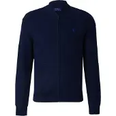 Ralph Lauren für Herren. 710961158001 Baumwolljacke mit marineblauem Reißverschluss (M), Lässig, Baumwolle, Langarm