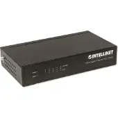 Intellinet 5-Port Gigabit Ethernet PoE+ Switch, 4 x PSE PoE-Ports, IEEE 802.3at/af Power-over-Ethernet (PoE+/PoE), 60 W, Desktop, Unmanaged, Gigabit Ethernet (10/100/1000), Power over Ethernet (PoE)