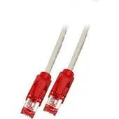 Efbe-Schott K8066.10 RJ45 Patchkabel Cat.6 S/FTP LSZH Draka UC900 TM21rot crossed grau 10m K806610