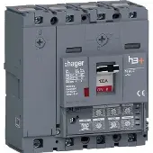 Hager HES101JC Leistungsschalter h3+ P160 LSI 4P4D N0-50-100% 100A 70kA CTC