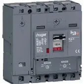 Hager HNS101DC Leistungsschalter h3+ P160 TM ADJ 4P4D N0-100% 100A 40kA CTC
