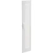 Hager FZ026NM Tür, univers, rechts, Media, geschlitzt, RAL 9010, für Schrank IP3X, 1250x300mm