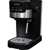 Gastronoma 18110002 Espressomaschine 15 bar Milchaufschäumer Schwarz Silber