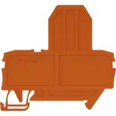 Wago 2002-992 Endplatte für Sicherungsklemmen,2 mm dick,orange 2002992 - 25 Stück