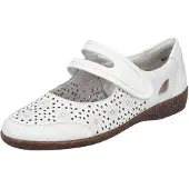 Rieker Spangenschuhe in weiss/weiss kombi, Gr. 42