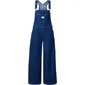 Levi's Overall "XL OVERALL", Damen, Gr. L (40), N-Gr, blau (square circle), Web, Obermaterial: 100% Baumwolle, unifarben, regular fit knöchellang, Overalls Overall, mit Taschen