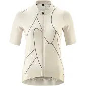 Gonso Road Jersey Print W Frauen Damen Kurzarm-Radtrikot mit Fullzip - 44 - chateau gray