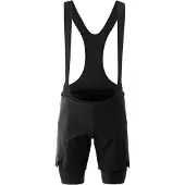 Gonso Fahrradhose "Essential Shorts 2in1 M" Enganliegende Radhose mit Träger und Shorts (2in1)