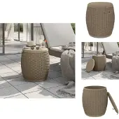 vidaXL 4-in-1 Gartenbox Hellbraun Polypropylen - Gartenboxen