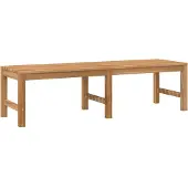 The Living Store Gartenbank 150 cm Massivholz Teak