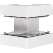 Hager BRS8517039016 Außeneck aus Grundprofil zu BRS 83x170mm Oberteil 80mm Stahlblech verkehrsweiß