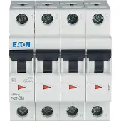 Eaton 240949 Leitungsschutzschalter, 4 A, 4p, Charakteristik: C FAZT-C4/4