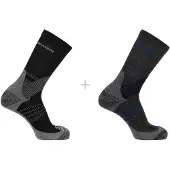 Salomon X Ultra Access Crew 2-Pack, Wandersocken, schwarz