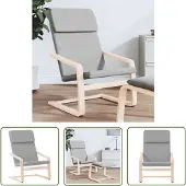 The Living Store Relaxsessel Hellgrau Stoff