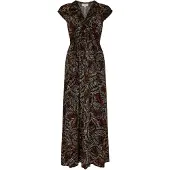 Apricot Maxikleid Damen Viskose braun gemustert, 42 801304-0001-00420