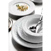 Hermia Concept , SV24Y200, Essservices, Tafelservice (24 Teile), Weiß, Porzellan, 25 x 25 x 2 cm