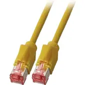 EFB Elektronik EFB K8708GE.10 RJ45 Patchkabel Cat.6A S/FTP Dätwyler 7702 TM21 gelb 10m K8708GE10