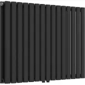 Neu.haus Röhrenheizkörper 'Nore' Schwarz 60x90cm Doppellagig 1180W