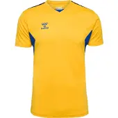 Hummel Authentic Pl Kurzarm-t-shirt Gelb L Mann Gelb L
