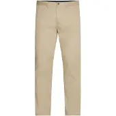 Tommy Hilfiger Chinohose "Chino Bleecker 1985 PIMA CO", Herren, Gr. 34, Länge 32, beige, Twill, Obermaterial: 96% Baumwolle, 4% Elasthan, normal, Hosen Chinohose