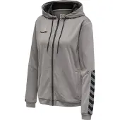 Hummel Damen Trainingsjacke Authentic Poly 204939-2006 XS - Grey Melange - XS