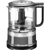 KitchenAid 5KFC35616ECU Mini Food Processor 240 Watt 2 Geschwindigkeitsstufen - Kontur-Silber