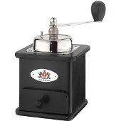 Zassenhaus Brasilia Kaffeemühle, Buche, Bohnenmühle im nostalgischem Design, Maße ( L x B x H): 12,5 x 12 x 20 cm, schwarz