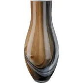 Gilde Tischvase "Draga, Höhe ca. 40 cm", braun, H:40cm Ø:18cm, Glas, Vasen, Tischvase, dekorative Vase aus Glas, Blumenvase
