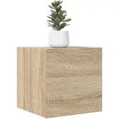 The Living Store TV-Wandschränke 2 Stk. Sonoma-Eiche 30,5x30x30 cm