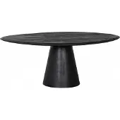 Woood Couchtisch "Posture aus Mangoholz mit organischer Platte und Standfuß 120x80x47 cm", schwarz, B:120cm H:47cm T:80cm, Tische, Couchtisch, Tragkraft 15 kg, Standfuß Ø 19–39 cm, Plattendicke 3 cm