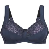 Anita Entlastungs-BH "Entlastungs BH Havanna", Damen, Gr. 80, Cup F, blau (shadow blau), Spitze, Obermaterial: 86% Polyamid PA. 14% Elasthan EL., BHs Entlastungs-BH