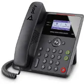HP Poly Poly Edge B30 IP Telefon und PoE-fähig, IP-Telefon, Schwarz, Kabelgebundenes Mobilteil, Tisch/Wand, 4 Zeilen, LCD