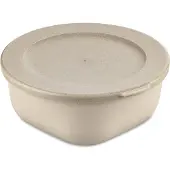 Koziol Frischhaltedose CONNECT BOX mit Deckel, 700 ml, Langlebige Brotdose um Lebensmittel frisch zu halten, Farbe: beige