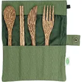 Io Nova Kokosnuss-Besteck-Set | 4-teilig